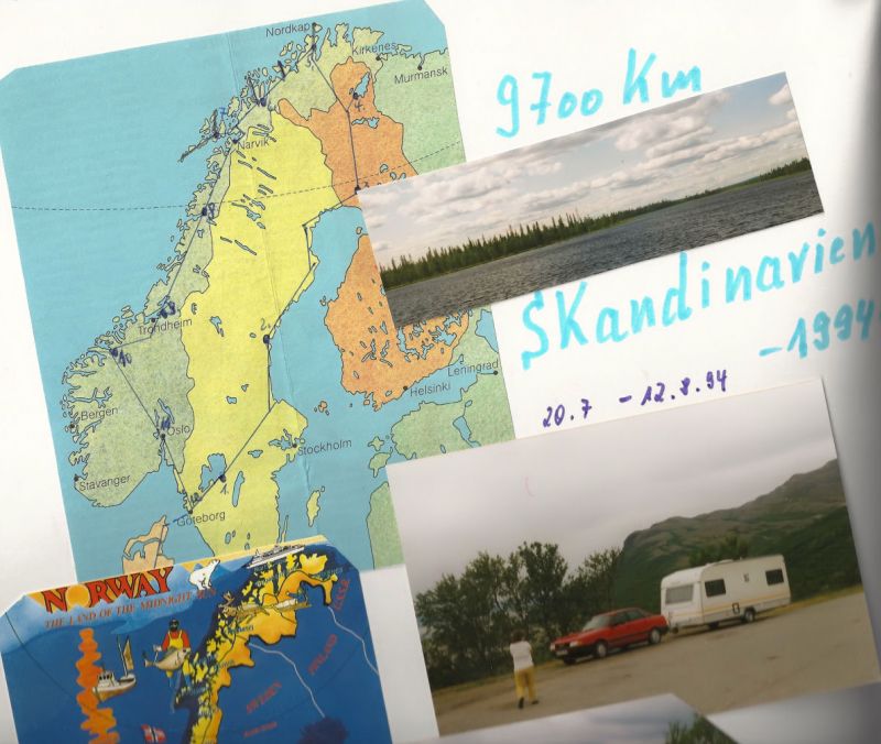 Route durch Skandinavien